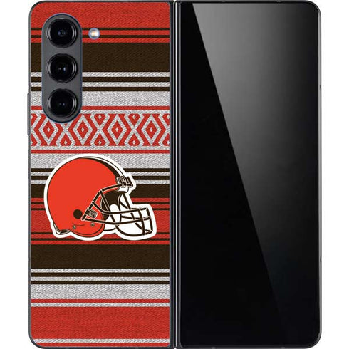 NFL Cleveland Browns Trailblazer Galaxy Z Fold5 5G Skin